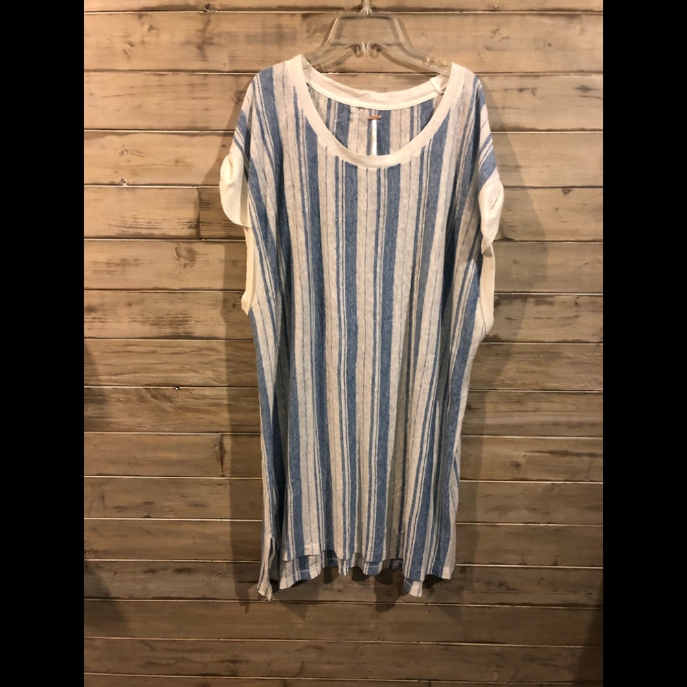 Free people linen t shirt dress
